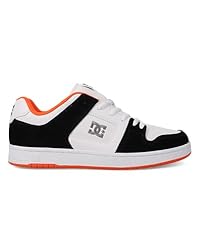 DC Men's Manteca 4 Skate Shoe, Black/White/Orange, 12