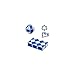 Leoie shengshou Snake Magic Ruler Twist Puzzle Cube, Blue/White (SG_B01N44ICP9_US)