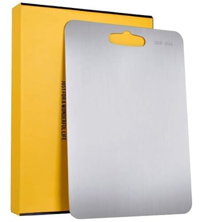 EverEx stainless steel 304 Food-Grade chopping cutting slicing mincing serving cut board for