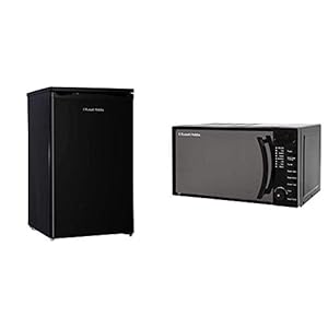 Russell-Hobbs-RHUCLF2B-Black-50-cm-Wide-Under-Counter-Freestanding-Larder-Fridge-Free-2-Year-Guarantee-Hobbs-RHM1714B-17-Litre-700-W-Black-Digital-Solo-Microwave-with-5-Power-Levels Russell Hobbs RHUCLF2B Black 50 cm Wide Under Counter Freestanding Larder Fridge, Free 2 Year Guarantee & Hobbs RHM1714B 17 Litre 700 W Black Digital Solo Microwave with 5 Power Levels