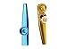 yo-fobu 12 Pack Metal Kazoos Musical Instruments Noise Maker with 12pcs Kazoo Flute Diaphragms Assorted Color Party Favors Gifts Kazoo Kid Random 6 Colors with 1 Storage Bag for Free