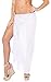 LA LEELA Women's Bikini Sarong Cover up Wraps One Size Solid White