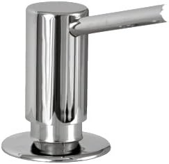 Deluxe British Made Chrome Counter Deck Mount Soap Dispenser For