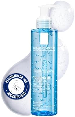La Roche Posay, Toleriane Rosaliac Gel Removedor de Maquilhagem Micelar, Limpa Impurezas e Remove Maquilhagem, Sensação Fresca, Sem Enxaguamento, Hipoalergénico, Para Peles Sensíveis, 195ml
