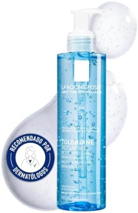 La Roche Posay, Toleriane Rosaliac Gel Removedor de Maquilhagem Micelar, Limpa Impurezas e Remove Maquilhagem, Sensação Fresca, Sem Enxaguamento, Hipoalergénico, Para Peles Sensíveis, 195ml
