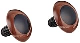 Darice 51120-07 Animal Eyes with Plastic Washer Brown 20Mm 2Pc