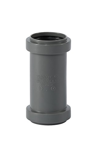 Ostendorf HTsafe Doppelmuffe DN 40 mm HT-Rohr, Grau