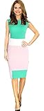 OP SKY Women's Business Party Cocktail Pencil Dress Green Medium