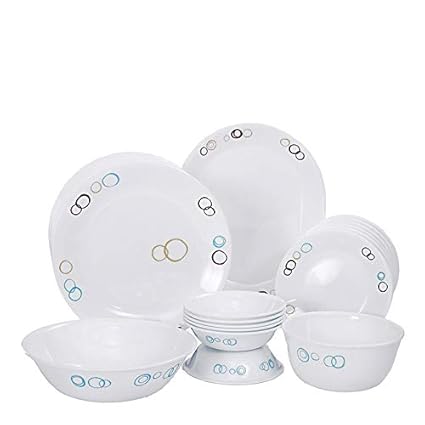 Corelle Livingware Circle Dinner Set, 21-Pieces