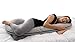 ComfySure Pregnancy Pillow Case - Replacement White Protective Cover for Full Body Cushions - Machine Washable - Ultra Soft Polyester Microfiber