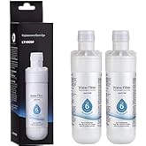 2pcsRefrigerator Water Filter LT1000P for Fridge, 6 Month / 200 Gallon NSF 53&42 Certified Filtration Cartridge Replacement L