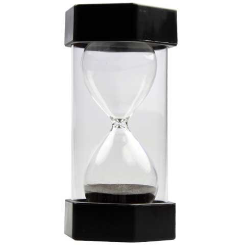 30 Minute Sand Timer Black