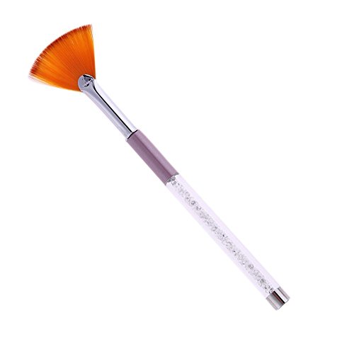 Jocestyle 1pcs Nail Art Fan Shaped Brush UV Gel Gradient Drawing Painting Manicure Pen - Thumbnail 7