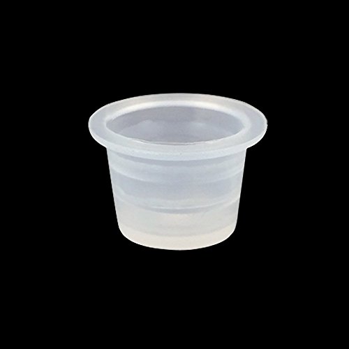 Wormhole Tattoo 500pcs Tattoo Ink Caps for Tattooing Tattoo Ink Cups Disposable Small Pigment Cups #16 Large