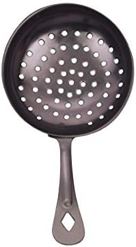 Arcata Julep Strainer, 6 1/4"L x 3 1/2"W, S/S, Black Titanium, Mirror Finish, 12 per case