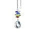 Crystal Suncatcher 3 inch crystal Ornament Clear Faceted Ball Prism Colorful Made with Genuine Swarovski crystals