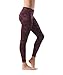 90 Degree By Reflex Performance Activewear - Printed Yoga Leggings - Camo Merlot - Medium