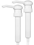 Bar5F Pump Dispensers | Set of 2 White Pumping Caps