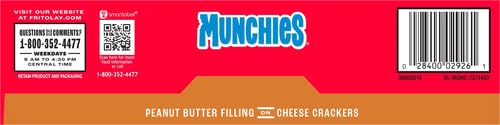 MUNCHIES CHEESE CRACKERS 1.42OZ 8 PACK