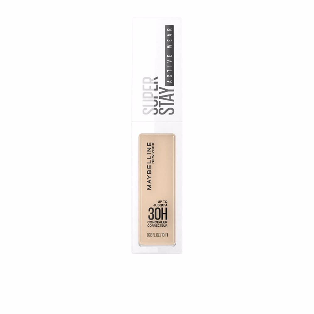 Maybelline L'Oreal SuperStay Active Wear Concealer, Up to 30H, full coverage, matte, 15 Light Off White