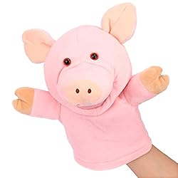 Easfan Pig Hand Puppet with Movable Mouth and Arms