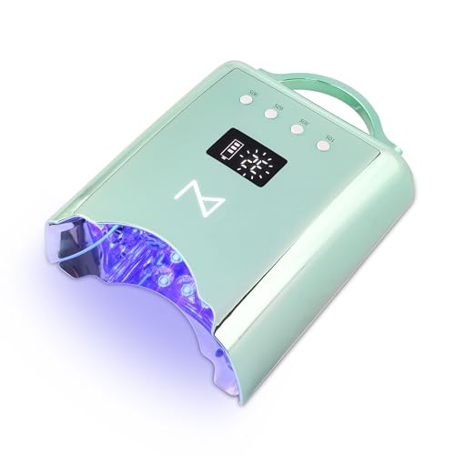 Photo 1 of M - NEO Cordless & Rechargeable Nail Curing Lamp 78W with 4 LCD Time Display Timer, Auto Sensor, and Spacious Interior for All Hand Sizes and Nail Lengths (Mermaid)