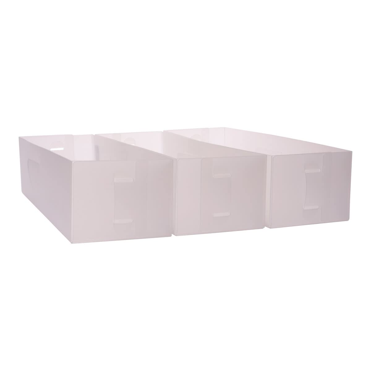4686 Drawer Organizers, Set of 3, Transparent