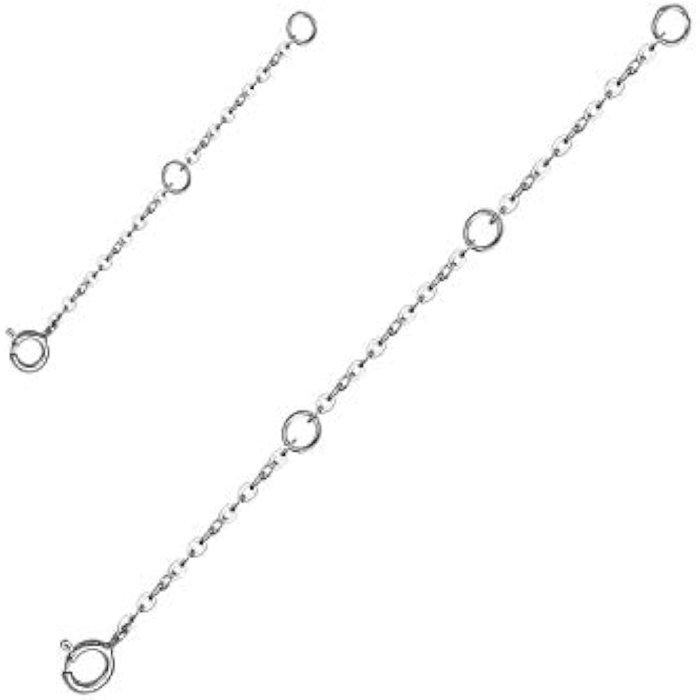 925 Sterling Silver 1.5mm Necklace Extender Bracelet Anklet Chain