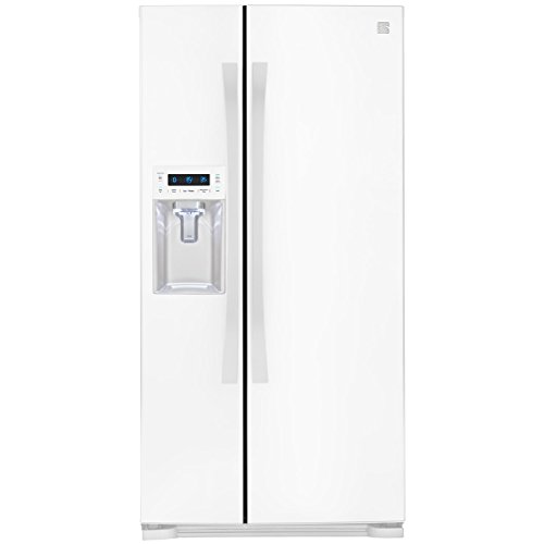 Kenmore Elite 51822 21.9 cu. ft. Wide Side-by-Side Refrigerator with Dispenser in White, includes delivery and hookup