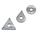 OSCARBIDE 3-Piece Carbide Scraper Blades Set, Round/Drop/Triangle Shapes, Removes Paint/Glue/Varnish/Rust, Fits Most Hand-Held Scrapers