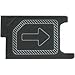 MMOBIEL Micro SIM Card Tray Holder Slot Replacement Compatible with Sony Xperia Z2 L50w D6505 D6503 Black