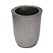 #12 Black Foundry Clay Graphite Crucibles Cup Furnace Torch Melting Casting Refining Silicon Carbide Graphite Crucibles for Copper Brass Gold Silver Aluminum - Black