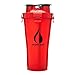 Hydra Cup - 36oz High Performance Dual Shaker Bottle, 14oz + 22oz, Leak Proof, Awesome Colors, Patented PRE + Protein Shaker Cup, Save Time & Be Prepared (Pack of 1, Rocket Red)