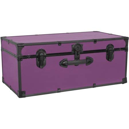 Seward Trunk [SWD5116-20] - 30 Inches Barracks Footlocker Trunk, Purple - Thumbnail 5