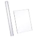 Halovin Hraindrop 2 Pieces Acrylic Clay Roller with Acrylic Sheet Backing Board for Shaping and Sculpting