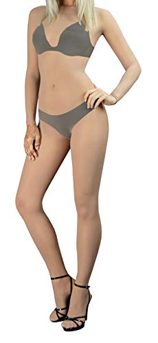 Aphrodite - Seamless Sheer Bodystocking L/Sleeve (Nude) - Thumbnail 3