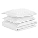Luxe Bedding 3-Piece Oversized Quilted Bedspread Coverlet Set (King/Calking, White)