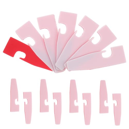 Tofficu 15pcs Sewing Edge Folding Presser Foot for Machine Plastic Overlock Presser Foot Pad Hemming Pad Replacement Serger Cover