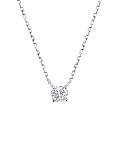 S.Leaf Gold Choker Birthstone Necklace for Women Sterling Silver Gold Plated Pendant Cubic Zirconia Solitaire Choker Necklace for Women Birthday Gifts