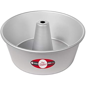 Fat Daddio's PAF-10425 Angel Food Cake Pan, 10 x 4.25 Inch, Silver