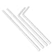 Plasticless 200PCS 100% Compostable Plant-Based Straws-A Fantastic Alternative to Soggy Paper Straws 100% Biodegradable Flexible Drinking White