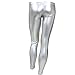 YiZYiF Fashion Men's Faux Leather PVC Trousers Night Club Dance Slim Long Pants Sliver Medium