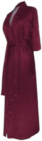 Sanctuarie Designs Women's Burgundy Satin Plus Size Supersize Robe/5x6x/Burgundy/