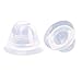 Silicone Nipple Aspirator Corrector Assist Breastfeeding for Flat and Inverted Nipples-2 Pairs with Travel Case
