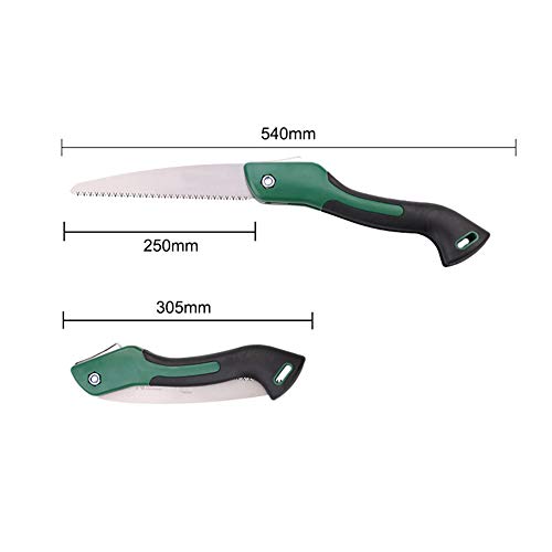 Klappsäge, robust, extra lang, 25,4 cm Klinge, Handsäge für Holz, Camping, Trockenholz, Astsäge mit harten Zähnen… – Bild 3