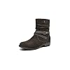 VJH-confort-Womens-Mid-Calf-BootRound-Toe-Low-Heel-Comfort-Slouchy-Bootie-with-Side-Zipper-Buckle-Strap