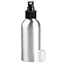 mDesign Aluminum Rustproof Spray Bottles - Mister, Essential Oils, Cleaning Products Solutions, Aromatherapy - 4-oz, Pack of 3, Brushed Aluminum/Black