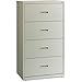 Lorell 4-Drawer Lateral File, 30 by 18-5/8 by 52-1/2-Inch, Light Gray