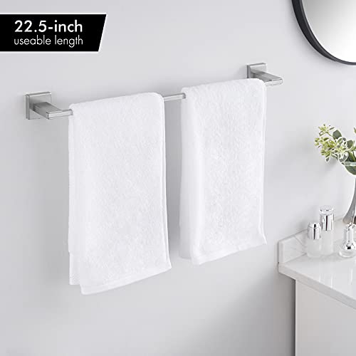 KES 4Piece Bathroom Accessory Set Including Towel Bar Toilet Paper