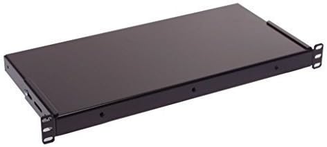 8.47" Compact 1U Rack Shelf / Tray for 19" 2 post or 4 post rack cabinet